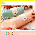 school stationery pu leather cute pencil bags pencil case with zipper